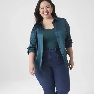 Lane Bryant Teal 14/16 Fitted Cami NWT